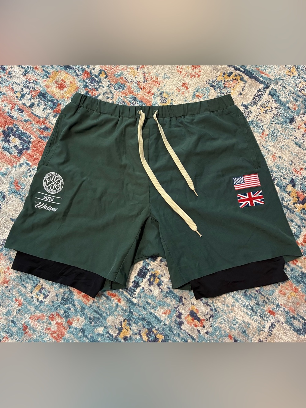 Darc Sport Wolves Compression Workout Shorts XL